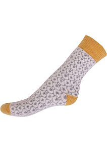 Ponožky s ovčí vlnou Matex Tibor 826 žluté