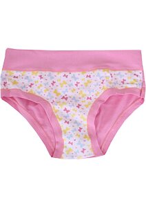 Bavlněné kalhotky s motýlky Emy Bimba B2430 pink