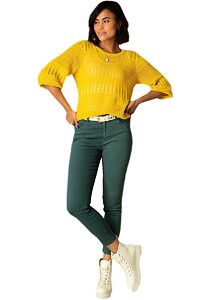 Kalhoty Slim fit Yest pro ženy 0002849 tm. zelené
