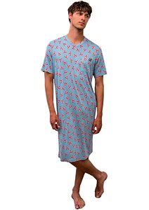 Pohodlná pánská noční košile Vamp 16614