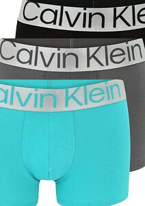 Boxerky Calvin Klein 3 pack Reconsidered Steel NB3130A13C