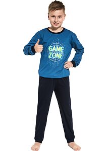 Bavlněné pyžamo pro kluky Cornette Young Game Zone
