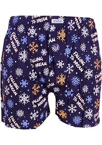 Pánské trenky s relaxačním motivem Andrie PS 5684 navy