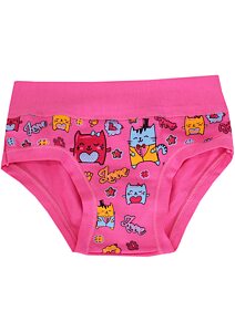 Bavlněné kalhotky s obrázky Emy Bimba B2597 rosa fluo