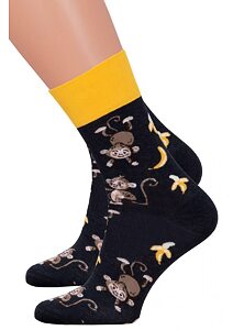 Dámské ponožky s obrázky More 176078 opice