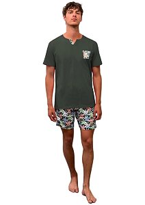 Pánské pyžamo Vamp 16670 zelená