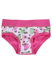 Bavlněné dívčí kalhotky Emy Bimba B2825 rosa fluo