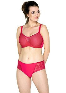 Moderní podprsenka s tylem Timo NettieBra Fruity Loop 042843 fuchsia