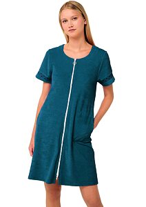 Plážové šaty Frottee se zipem Vamp 22581 blue lyons