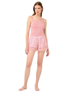 Micromodal Cheeky šortky Vamp s krajkou 22813 pink blush