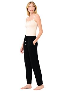 Dlouhé dámské letní kalhoty Vamp 22102 black