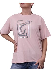 Stylové dámské tričko Latynka 504 st. růžová