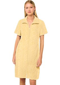 Obyčejné plážové šaty Vamp Frottee se zipem 22530 yellow banan