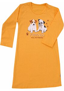 Dívčí košilka na spaní Cornette Kids Dog medová