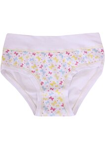 Bavlněné kalhotky s motýlky Emy Bimba B2430 bílé