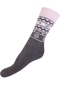 Ponožky Gapo Thermo Vločka bílošedé