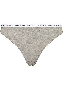 Dámská tanga Tommy Hilfiger UW0UW02829 šedé