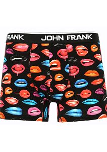 Boxerky pro muže s barevným potiskem John Frank 323 hot lips