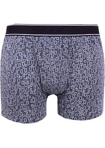 Moderní pánské boxerky s přiznanou gumou v pase Andrie PS 5634 petrolej