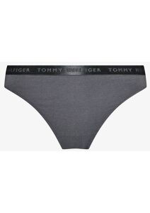 Dámská bavlněná tanga Tommy Hilfiger UW0UW04480 šedá