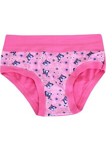 Dívčí kalhotky s motýlky Emy Bimba B2792 rosa fluo