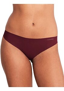 Tanga laserem střižené Calvin Klein QD5147E bordo