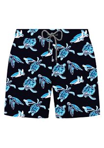Pánské koupací šortky John Frank turtle navy JFSSWL85
