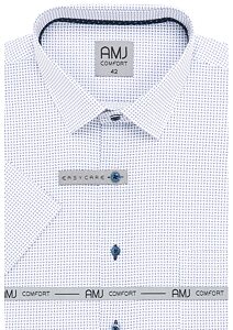 Elegantní košile pro muže AMJ Comfort VKBR 1378 bílo-navy