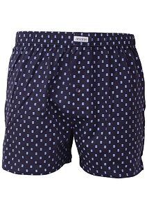 Pánské bavlněné trenky s jemným vzorem Andrie PS 5894 navy