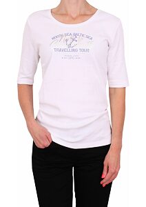 Moderní tričko s krátkým rukávem m.x.o. 71535 bílé