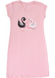 Kouzelná dívčí noční košile Cornette Kids Swan pink