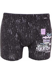 Pánské boxerky s potiskem Andrie PS 5588 černé