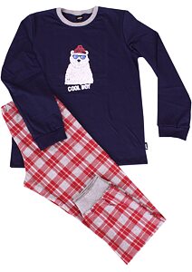 Bavlněné pyžamo Pleas pro děti 176382 navy