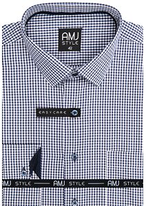 Pánská košile AMJ Style Slim Fit VDSR 1263 modrá kostička