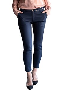 Elegantní dámské 7/8 kalhoty 102 navy