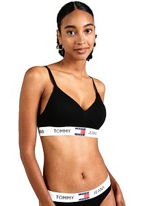 Sportovní podprsenka Tommy Hilfiger Bralette UW0UW004673 černá