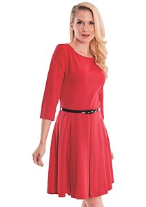 Elegantní dámské šaty Klementina Leder-Pellice červené