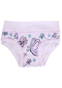 Dívčí kalhotky obrázky motýlků Emy Bimba B2755 bílé