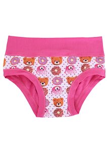 Bavlněné dívčí kalhotky Emy Bimba B2853 rosa fluo