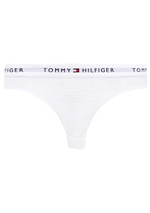 Dámské kalhotky Tommy Hilfiger z elastické pleteniny UW0UW05531 bílé