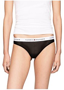 Dámská tanga Tommy Hilfiger z elastické pleteniny UW0UW05532 černé