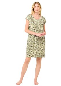 Letní noční košile s potiskem Vamp 22033 green ivy