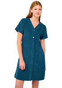 Plážové šaty Frottee se zipem Vamp 22583 blue lyons