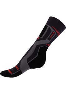Ponožky Gapo Thermo Race šedočervená