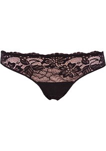Brazilky s krajkou Lovely Girl 3591 černé