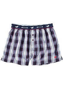Pánské trenky kostkované Mustang 2 pack 4174-1602 