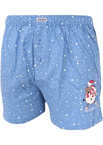 Zimní obrázkové trenky Andrie PS 5682 jeans