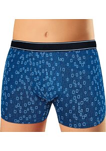 Moderní pánské boxerky s přiznanou gumou v pase Andrie PS 5634 modré