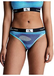 Tanga Calvin Klein QF7221E collection 1996 tyrkys vzor