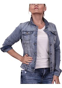 Dámská riflová bundička E106 denim